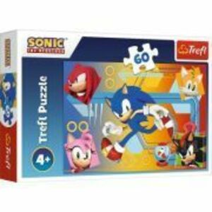 Puzzle 60 Sonic in actiune, Trefl imagine