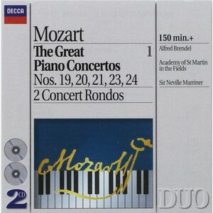Mozart: The Great Piano Concertos 19-24, 2 Concert Rondos | Wolfgang Amadeus Mozart, Alfred Brendel, Neville Marriner imagine