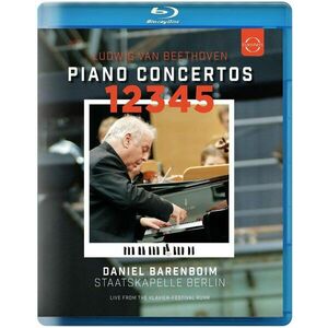 Ludwig Van Beethoven: Piano Concertos 1, 2, 3, 4, 5 (Blu-ray Disc) | Daniel Barenboim, Staatskapelle Berlin imagine