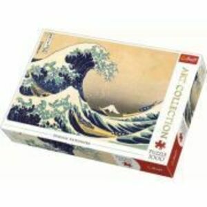 Puzzle 1000 Marele val de la Kanagawa, Trefl imagine