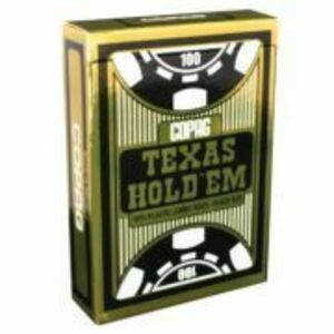 Carti de joc poker, spate negru, Texas Hold'em imagine