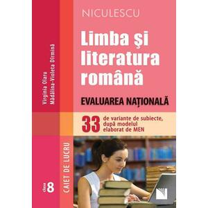 Limba şi literatura română. Evaluarea Naţională. 33 de variante de subiecte după modelul elaborat de MEN – CAIET DE LUCRU imagine