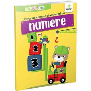 Numerele. Carte de colorat cu activități imagine