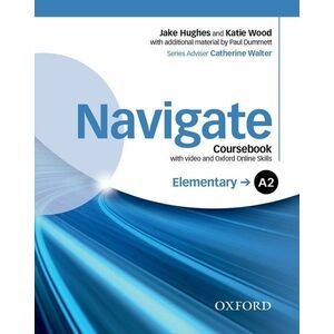 Navigate Elementary A2 Coursebook with DVD and online skills imagine