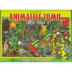 Animalele lumii (carte-puzzle) imagine
