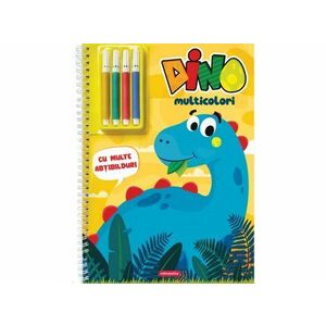 Dinozauri jucausi - carte de colorat imagine