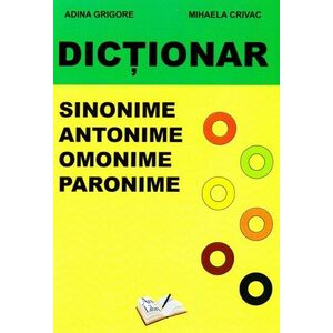 Dictionar de sinonime antonime omonime paronime imagine