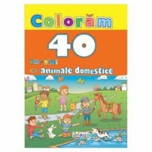 Carte colorat cu animale imagine