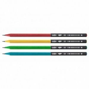 Creion negru cu radiera Udi DACO CG110 imagine