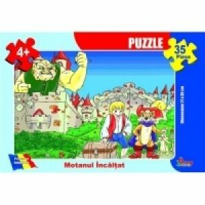 Puzzle 35 piese - Motanul incaltat imagine