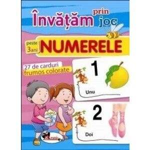 Invatam prin joc numerele +3ani. Carti de joc educative imagine