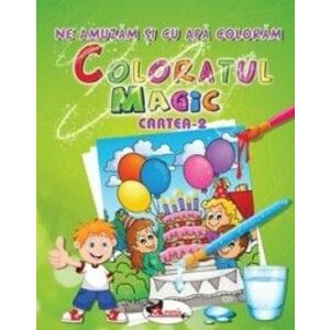 Ne amuzam si cu apa coloram - coloratul magic - cartea2 imagine