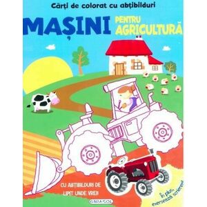 Carti de colorat cu abtibilduri - Masini pentru agricultura imagine