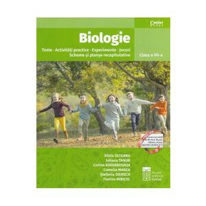 Biologie clasa a VII a. Teste, activitati practice, experimente, scheme, planse imagine