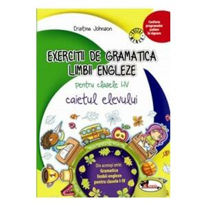Exercitii de gramatica limbii engleze pentru clasele I-IV caiet imagine