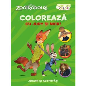 Zootropolis. Coloreaza cu Judy si Nick imagine