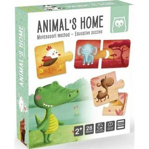 Puzzle educativ Montessori: Animale si mediul lor de viata imagine