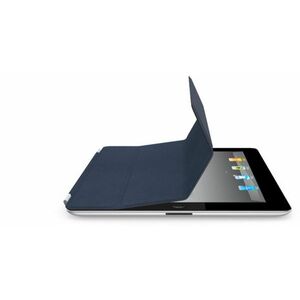 iPad Smart Cover Piele (Albastru închis) imagine