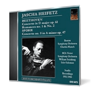 Jascha Heifetz plays Beethoven and Spohr imagine