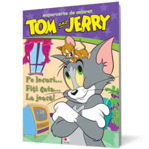 Tom şi Jerry. Pe locuri... Fiţi gata... La joacă! Carte uriaşă de colorat imagine