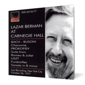 Lazar Berman at Carnegie Hall imagine