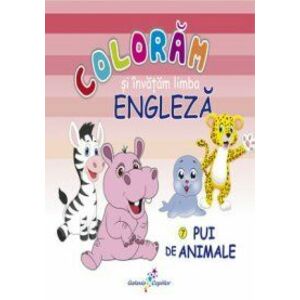 Pui de animale - Coloram si invatam limba engleza imagine