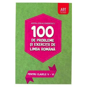 100 de probleme si exercitii de limba romana pentru clasele 5-6 imagine