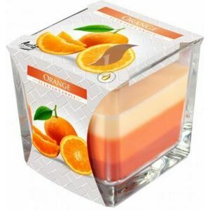 Lumanare parfumata in pahar in trei culori - portocale imagine