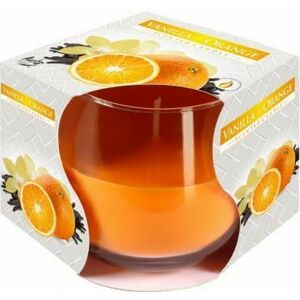 Lumanare parfumata in pahar de sticla - vanilie&portocale imagine