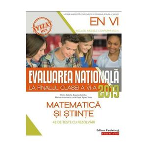 Evaluarea Nationala 2019 - Matematica si Stiinte - Clasa 6 imagine
