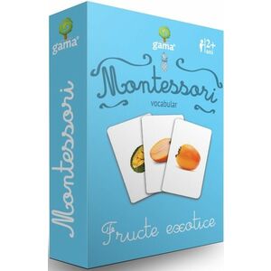 Montessori. Vocabular: Fructe exotice imagine