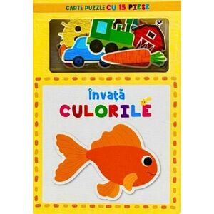 Invata culorile - Carte puzzle cu 15 piese imagine
