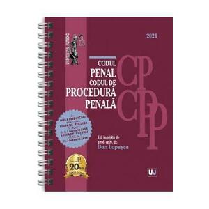 Codul penal si Codul de procedura penala, ianuarie 2024. Editie tiparita pe hartie alba - Dan Lupascu imagine