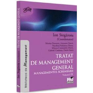tratat de management general. managementul schimbarii vol. 9 - coord. ion stegaroiu imagine