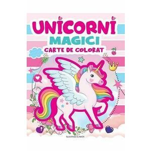 Unicorni magici - carte de colorat imagine