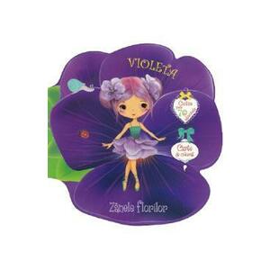 Zanele florilor: Violeta. Carte de colorat cu autocolante imagine