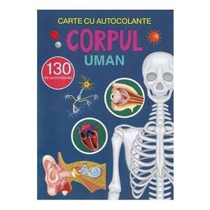 Corpul uman. Carte cu autocolante imagine