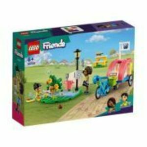 LEGO Friends. Bicicleta pentru salvarea cainilor 41738, 125 piese imagine