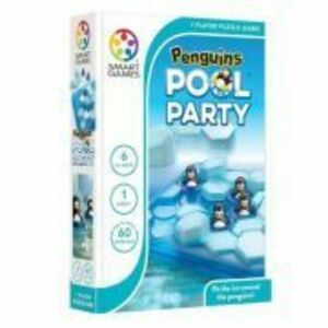 Joc de logica Penguins Pool Party, cu 60 de provocari, limba romana imagine