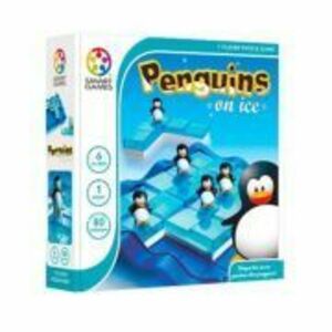 Joc de logica Penguins on ice, cu 100 de provocari, limba romana imagine