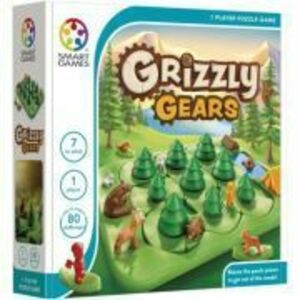 Joc de logica Grizzly Gears, cu 80 de provocari, limba romana imagine