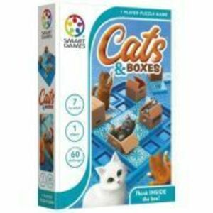 Joc de logica Cats and Boxes, cu 60 de provocari, limba romana imagine