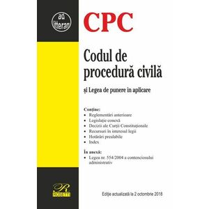 Codul de procedura civila - 2018 | imagine