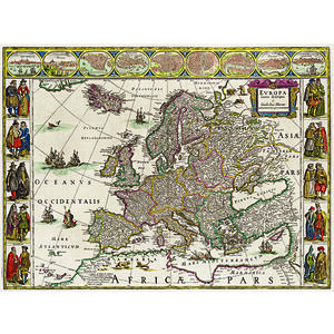 Harta Europa 1630 | imagine