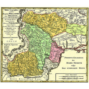 Harta Moldova, Valahia si Basarabia 1769 | imagine