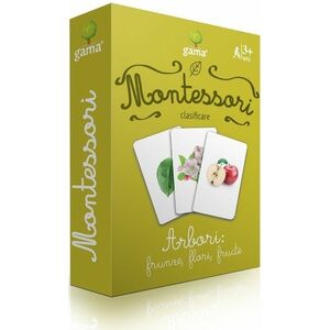 Carti de joc Montessori - Arbori: frunze, flori, fructe | imagine