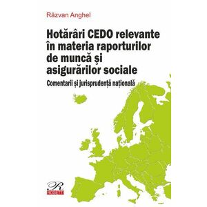Hotarari CEDO relevante in materia raporturilor de munca si asigurarilor sociale | Razvan Anghel imagine