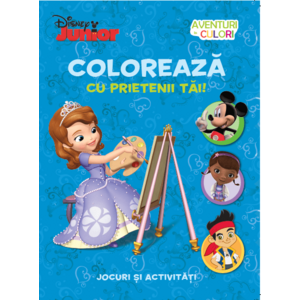 Disney Junior - Coloreaza cu prietenii tai! Jocuri si activitati imagine
