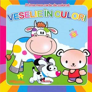 Veselie in culori - prima mea carte de colorat | imagine