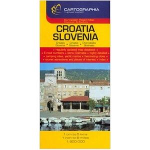 Harta rutiera Croatia si Slovenia | Cartographia imagine